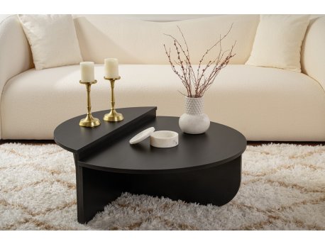 HANAH HOME Sto za dnevnu sobu Orion Wood Black