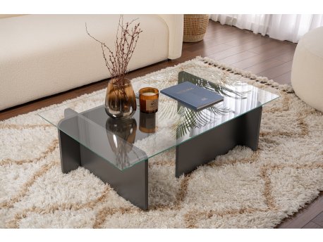 HANAH HOME Sto za dnevnu sobu Flavio Anthracite