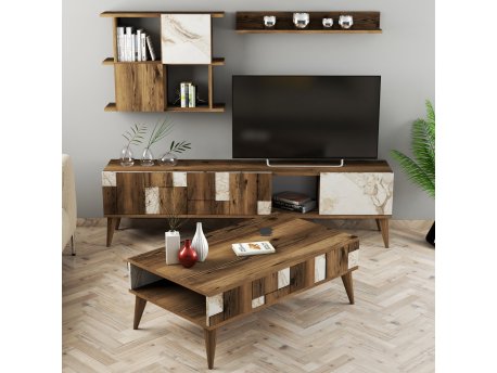 HANAH HOME Set za dnevnu sobu Madrid White