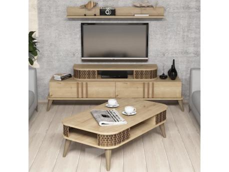 HANAH HOME Set za dnevnu sobu Eylul Oak