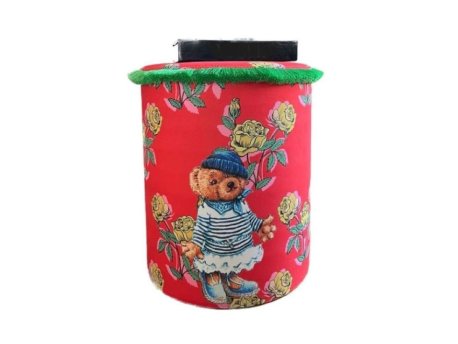 HANAH HOME Tabure Jungle Scar Pouffe Girl