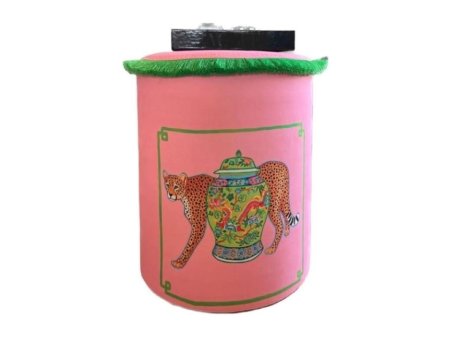 HANAH HOME Tabure Jungle Scar Pouffe Pinkytiger