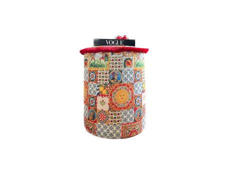 HANAH HOME Tabure Jungle Scar Pouffe Multicolor