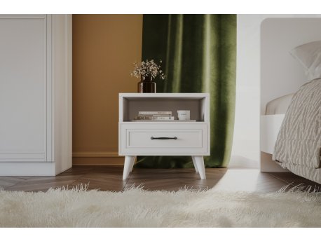 HANAH HOME Noćni stočić Henna 1701 White