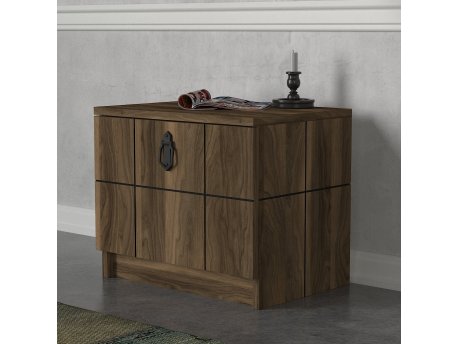 HANAH HOME Noćni stočić Lost Walnut