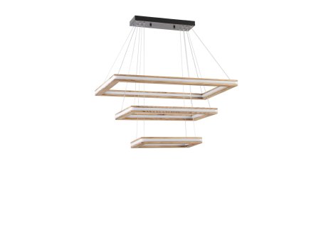 OPVIQ Lux Bergama 3 Lu Ceviz Ledli Avize 3 Renk luster