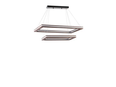 OPVIQ Lux Bergama Buyuk 2 Li Ceviz Ledli Avize 3 Renk luster
