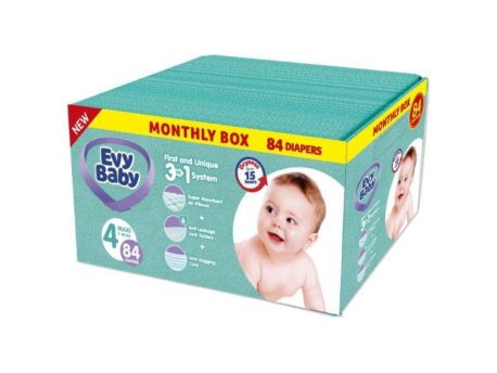 EVY BABY Pelene Box 4 Maxi 7-18kg - 84 kom 3u1