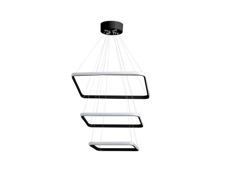 OPVIQ Trinity Square Set Black Body Yellow Light Crni luster
