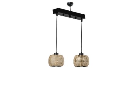 OPVIQ Tıger 2 Li Sıralı Rattan Sarkıt Ratan luster