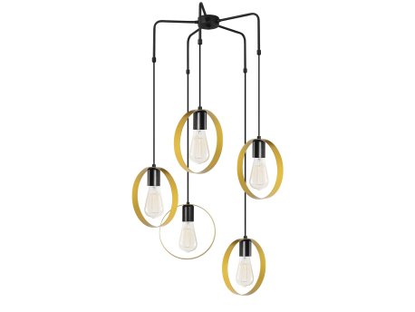OPVIQ Halka 4581 Zlatno - Crni luster