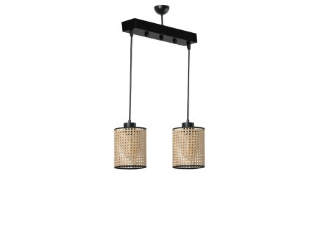 OPVIQ April 2 Li Sıralı Rattan Sarkıt Ratan luster
