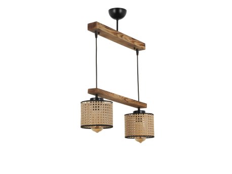 OPVIQ David 2 Li Sıralı Yanık Rattan luster