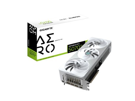 GIGABYTE NVidia GeForce RTX 5070 Ti AERO 16GB 256bit GV-N507TAERO OC-16GD rev. 1.0