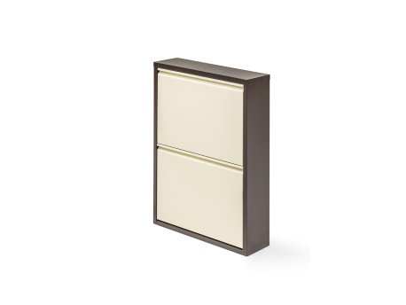 HANAH HOME Metalni cipelarnik bež boje