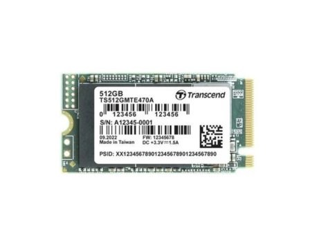 TRANSCEND 512GB 2242 M.2 NVMe Gen 3x4 Tray pack TS512GMTE470A-VS1
