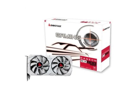BIOSTAR RX580 White Edition 8GB GDDR5 256bit VA5825RQ82