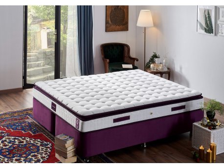 HANAH HOME Purple Double Size Padded Soft Mattress Belo - Ljubičasti (480NRN1256)dušek