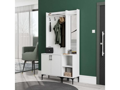 HANAH HOME SET 5000 5040 Hall Stand Čiviluk u beloj boji