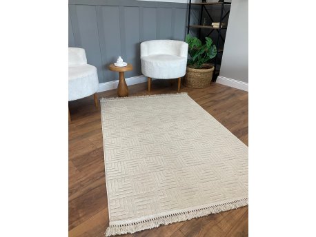Conceptum Hypnose Tepih staza (80x100) Dizayn Kare Beige