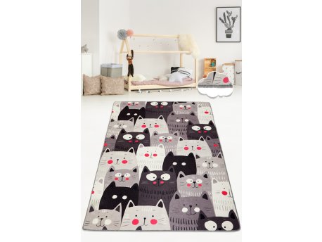 Conceptum Hypnose Tepih staza (80x100) Cats Gray Djt