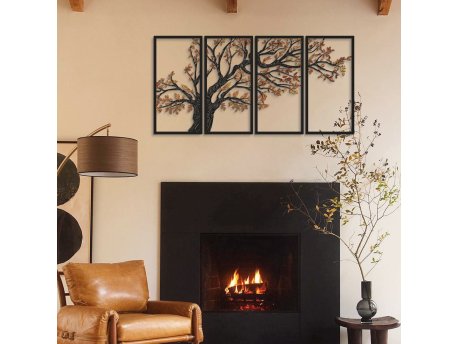WALLXPERT Zidna dekoracija Autumn Vibes Set of 4 APT740 M