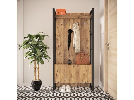 HANAH HOME Ml13 A Hall Stand Čiviluk u boji drveta (956LCS2811)