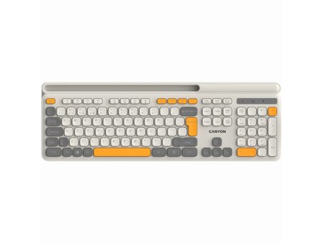 CANYON Tastatura HKB-W03 EN AAA Wireless Beige