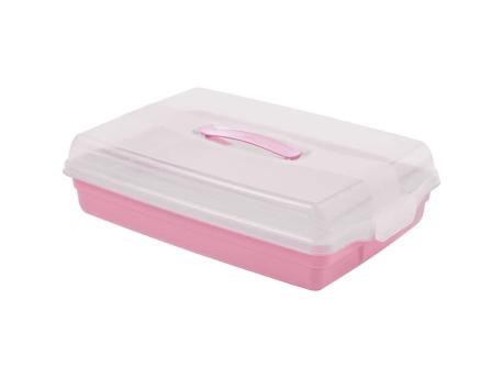 CURVER KUTIJA ZA TORTU PRAVOUGAONA ROZE