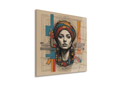 WALLXPERT Dekorativna slika  Bohemian Beauty 93 x 93