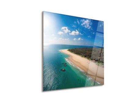 WALLXPERT Dekorativna slika Seashore 93 x 93