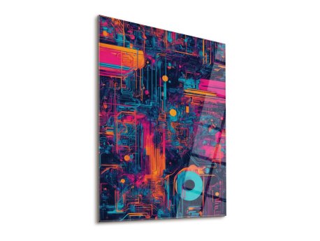 WALLXPERT Dekorativna slika Cyber Call 63 x 93