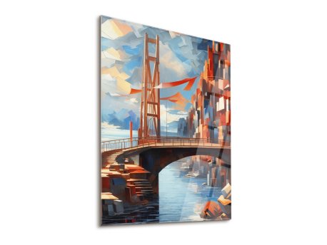 WALLXPERT Dekorativna slika Golden Gate 63 x 93