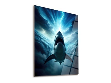 WALLXPERT Dekorativna slika Jaws 63 x 93