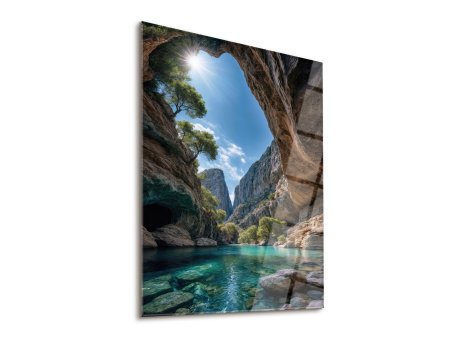 WALLXPERT Dekorativna slika Secretvalley 63 x 93