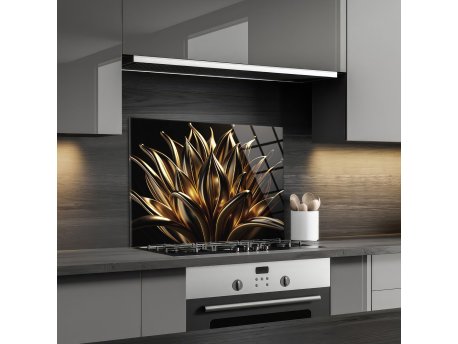 WALLXPERT Dekorativna slika Golden Bloom L