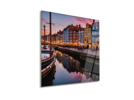 WALLXPERT Dekorativna slika Harborscape 63 x 63