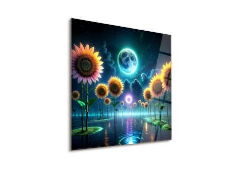 WALLXPERT Dekorativna slika Moonflower 63 x 63