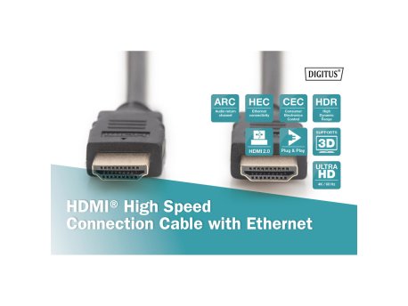 DIGITUS Kabl HDMI na HDMI 4K 2m crni
