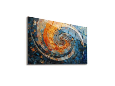 WALLXPERT Dekorativna slika Chroma Swirl 65 x 45