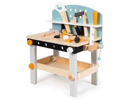 ECO TOYS Drvena radionica sa alatima, 38 elemenata