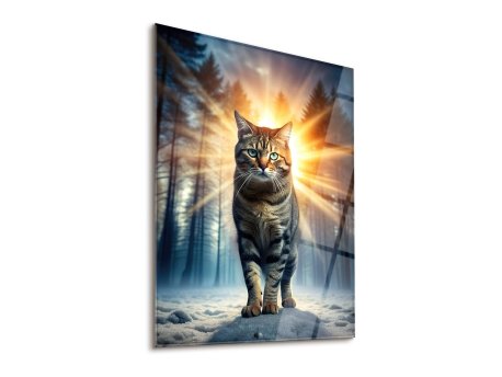 WALLXPERT Dekorativna slika Psychiccat 45 x 65