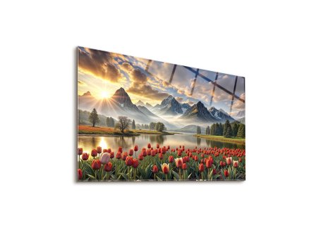 WALLXPERT Dekorativna slika Tulip 65 x 45