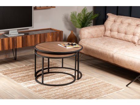 HANAH HOME Tambur Walnut