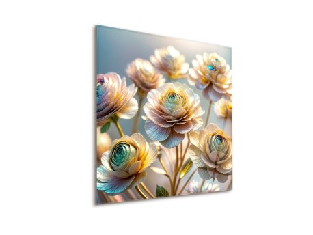 WALLXPERT Dekorativna slika Chroma Rose 43 x 43