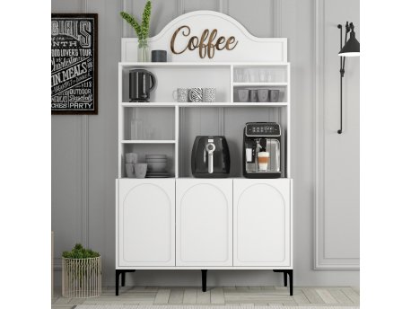 HANAH HOME Lyon 120 White Black komoda