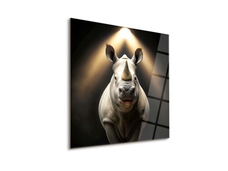 WALLXPERT Dekorativna slika Rhino 43 x 43