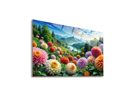 WALLXPERT Dekorativna slika Dahlia 43 x 30