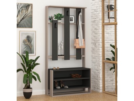 HANAH HOME Chester Light Mocha Anthracite