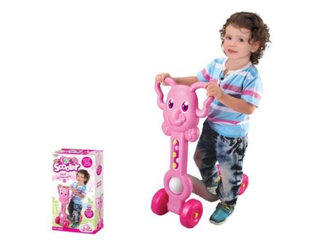 Denis Moj prvi romobil na 4 točka, roze slonić
